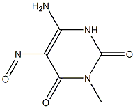 6-Amino-3-methyl-5-nitrosopyrimidine-2,4(1H,3H)-dione 结构式