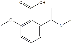 2-[1-(Dimethylamino)ethyl]-6-methoxybenzoic acid,,结构式