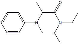 N,N-Diethyl-2-(N-methylanilino)propionamide Structure