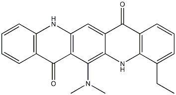  6-(Dimethylamino)-4-ethyl-5,12-dihydroquino[2,3-b]acridine-7,14-dione