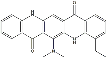 6-(Dimethylamino)-4-ethyl-5,12-dihydroquino[2,3-b]acridine-7,14-dione