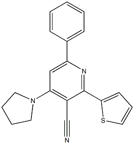 2-(2-Thienyl)-4-(pyrrolidin-1-yl)-6-phenylpyridine-3-carbonitrile