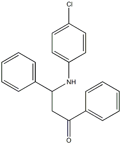 1,3-Diphenyl-3-(4-chloroanilino)-1-propanone 结构式