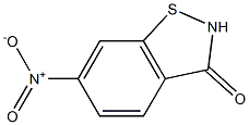 6-ニトロ-1,2-ベンゾイソチアゾール-3(2H)-オン 化学構造式