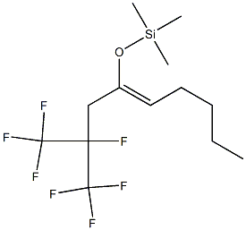 (Z)-1,1,1,2-Tetrafluoro-2-(trifluoromethyl)-4-(trimethylsiloxy)-4-nonene Structure