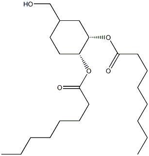 (3S,4R)-3,4-Bis(octanoyloxy)cyclohexanemethanol Structure