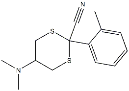 5-(Dimethylamino)-2-[2-methylphenyl]-1,3-dithiane-2-carbonitrile