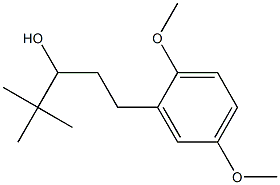 1-(2,5-Dimethoxyphenyl)-4,4-dimethylpentan-3-ol,,结构式