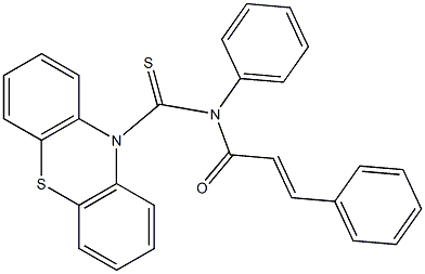 N-trans-Cinnamoyl-N-phenyl-10H-phenothiazine-10-carbothioamide Structure