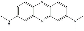 3-Dimethylamino-7-methylaminophenothiazin-5-ium Struktur