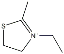 3-Ethyl-4,5-dihydro-2-methylthiazol-3-ium,,结构式