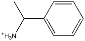 1-フェニルエタン-1-アミニウム 化学構造式