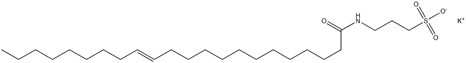 3-[[(E)-1-Oxo-13-docosen-1-yl]amino]-1-propanesulfonic acid potassium salt Structure