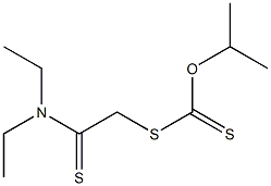 Dithiocarbonic acid O-isopropyl S-[2-(diethylamino)-2-thioxoethyl] ester Structure
