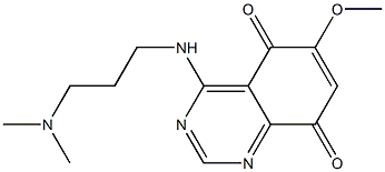 4-(3-Dimethylaminopropylamino)-6-methoxyquinazoline-5,8-dione Structure