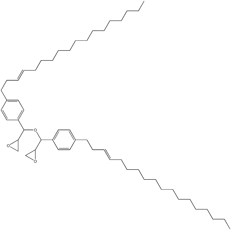 4-(3-Octadecenyl)phenylglycidyl ether 结构式