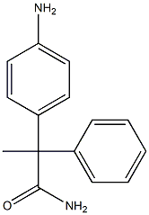 2-(p-アミノフェニル)-2-フェニルプロピオンアミド 化学構造式