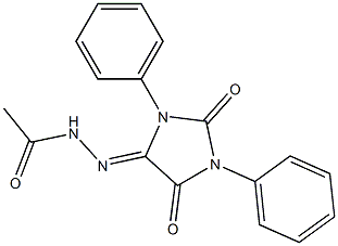 5-(2-Acetylhydrazono)-1,3-diphenyl-3,5-dihydro-1H-imidazole-2,4-dione,,结构式