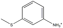 3-(Methylthio)benzenaminium 结构式