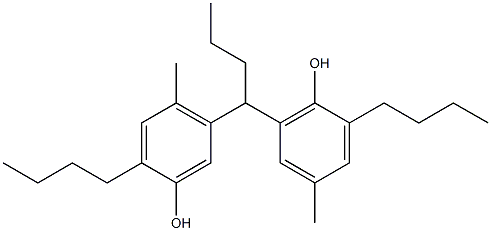 5,6'-Butylidenebis(2-butyl-4-methylphenol) Struktur