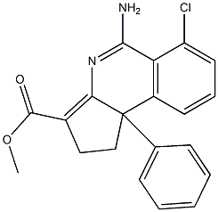  5-Amino-1,9b-dihydro-6-chloro-9b-(phenyl)-2H-cyclopent[c]isoquinoline-3-carboxylic acid methyl ester