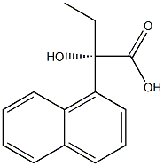 [S,(+)]-2-(1-Naphtyl)-2-hydroxybutyric acid Structure