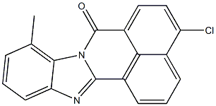4-クロロ-9-メチル-7H-ベンゾイミダゾ[2,1-a]ベンゾ[de]イソキノリン-7-オン 化学構造式