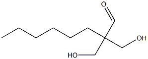 2,2-Bis(hydroxymethyl)octanal,,结构式