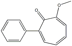 2-Methoxy-7-(phenyl)-2,4,6-cycloheptatrien-1-one 结构式