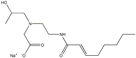 N-(2-Hydroxypropyl)-N-[2-(2-octenoylamino)ethyl]aminoacetic acid sodium salt|