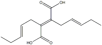 ジ-2-ペンテニルフマル酸 化学構造式