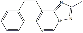 6,7-ジヒドロ-16-メチル-11,13,15,17-テトラアザ-13H-シクロペンタ[a]フェナントレン 化学構造式