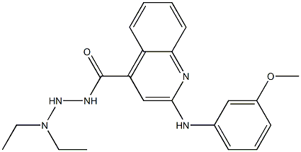  N'-Diethylamino-2-(3-methoxyphenylamino)quinoline-4-carbohydrazide