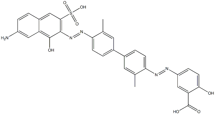 5-[[4'-[(7-Amino-1-hydroxy-3-sulfo-2-naphthalenyl)azo]-3,3'-dimethyl-1,1'-biphenyl-4-yl]azo]-2-hydroxybenzoic acid