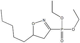 [(5-Pentyl-4,5-dihydroisoxazol)-3-yl]phosphonic acid diethyl ester Structure