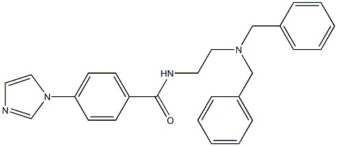 4-(1H-イミダゾール-1-イル)-N-(2-ジベンジルアミノエチル)ベンズアミド 化学構造式