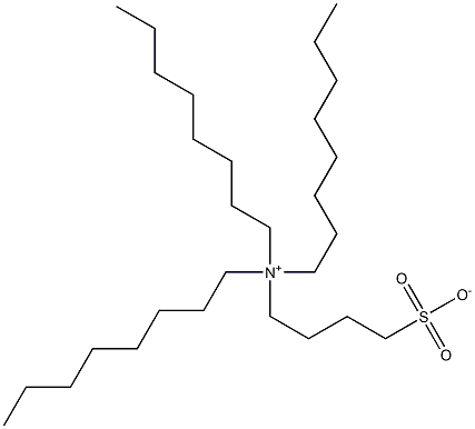 Trioctyl(4-sulfonatobutyl)aminium,,结构式