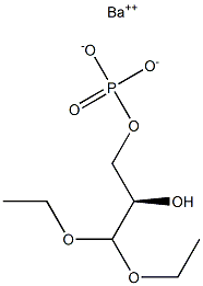 [[(R)-3,3-Diethoxy-2-hydroxypropyl]oxy]phosphonic acid barium salt 结构式