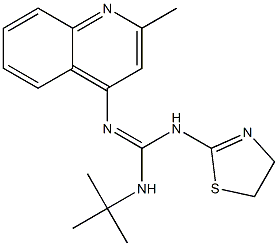 1-tert-Butyl-2-(2-methyl-4-quinolyl)-3-(2-thiazolin-2-yl)guanidine