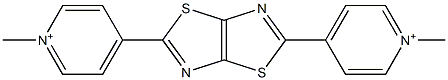 4,4'-(Thiazolo[5,4-d]thiazole-2,5-diyl)bis(1-methylpyridinium),,结构式