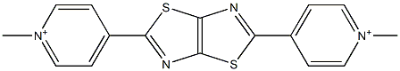 4,4'-(Thiazolo[5,4-d]thiazole-2,5-diyl)bis(1-methylpyridinium) Structure