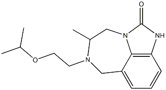 4,5,6,7-Tetrahydro-5-methyl-6-(2-isopropyloxyethyl)imidazo[4,5,1-jk][1,4]benzodiazepin-2(1H)-one 结构式