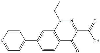 1-Ethyl-1,4-dihydro-4-oxo-7-(4-pyridyl)cinnoline-3-carboxylic acid|