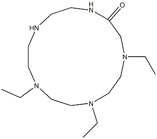 4,7,10-Triethyl-1,4,7,10,13-pentaazacyclopentadecan-2-one 结构式