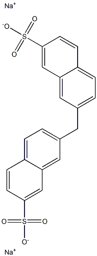 2,2'-Methylenebis(7-naphthalenesulfonic acid)disodium salt,,结构式