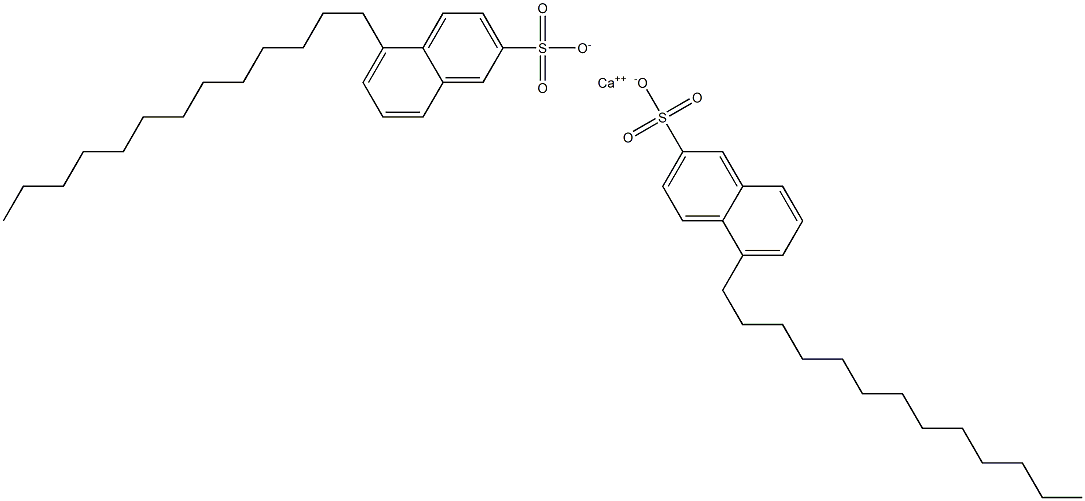 Bis(5-tridecyl-2-naphthalenesulfonic acid)calcium salt Struktur