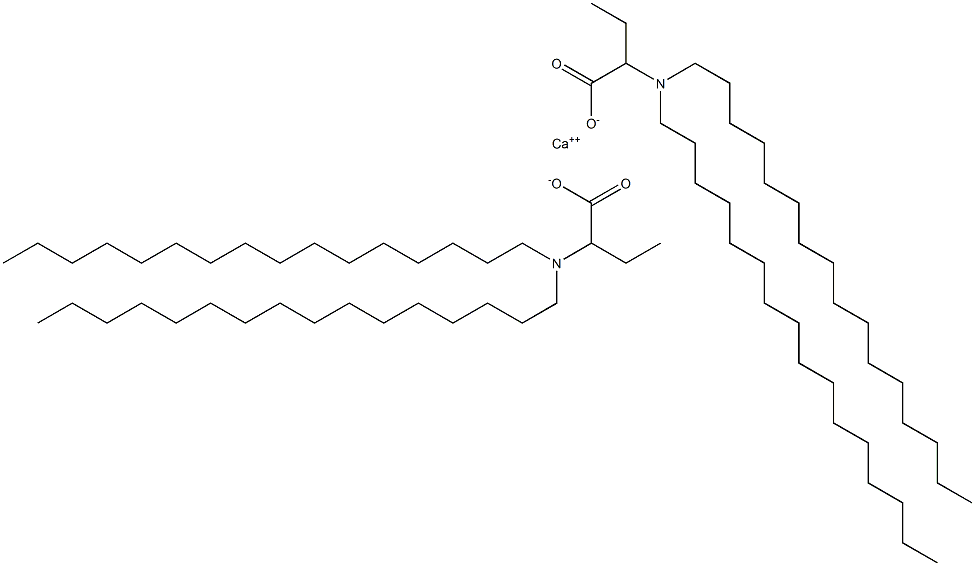 Bis[2-(dihexadecylamino)butyric acid]calcium salt Structure