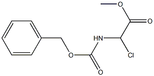 (Benzyloxycarbonylamino)chloroacetic acid methyl ester Structure