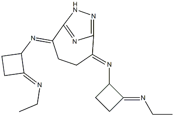 3,5-エチレンビス[(エチルイミノ)エチレン(エチルイミノ)メチレン]-1H-1,2,4-トリアゾール 化学構造式