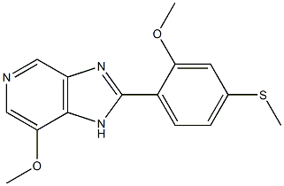 7-Methoxy-2-(2-methoxy-4-methylthiophenyl)-1H-imidazo[4,5-c]pyridine Structure